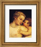 Venus Delighting herself with Love and Music, 1545 Fine Art Print