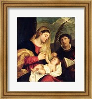 Madonna and Child with SS. Stephen, Jerome and Maurice Fine Art Print