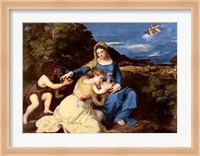 The Virgin and Child with Saints Fine Art Print