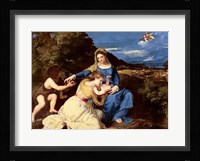 The Virgin and Child with Saints Fine Art Print