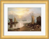 Sun Rising Through Vapour: Fishermen Cleaning and Selling Fish, c.1807 Fine Art Print