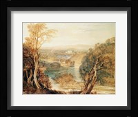 The River Wharfe with a distant view of Barden Tower Fine Art Print