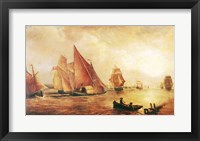 Estuary of the Thames and the Medway Framed Print