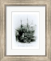 The Bellerophon at Plymouth Sound in 1815 Fine Art Print