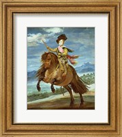 Prince Balthasar Carlos on horseback Fine Art Print