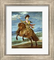 Prince Balthasar Carlos on horseback Fine Art Print