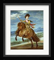 Prince Balthasar Carlos on horseback Fine Art Print
