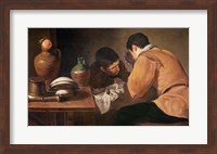 Two Men at Table Fine Art Print