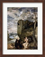 St. Anthony the Abbot and St. Paul the First Hermit, c.1642 Fine Art Print