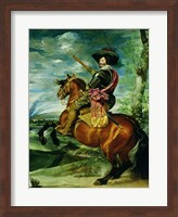 Equestrian Portrait of Don Gaspar de Guzman Fine Art Print
