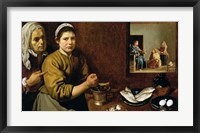 Kitchen Scene with Christ in the House of Martha and Mary Fine Art Print