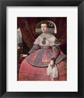 Queen Maria Anna of Spain in a red dress Fine Art Print