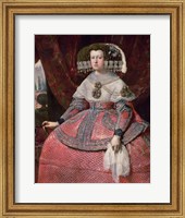 Queen Maria Anna of Spain in a red dress Fine Art Print