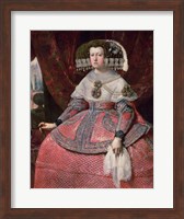 Queen Maria Anna of Spain in a red dress Fine Art Print