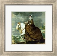 Equestrian portrait of Elisabeth de France Fine Art Print
