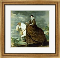 Equestrian portrait of Elisabeth de France Fine Art Print