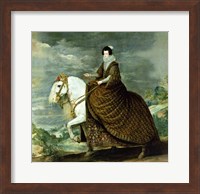 Equestrian portrait of Elisabeth de France Fine Art Print