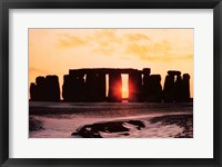 Stonehenge, Winter Solstice Framed Print