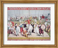 Poster advertising the Barnum and Bailey Greatest Show on Earth Fine Art Print