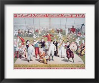 Poster advertising the Barnum and Bailey Greatest Show on Earth Fine Art Print