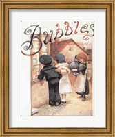 Poster advertising 'Bubbles' magazine Fine Art Print