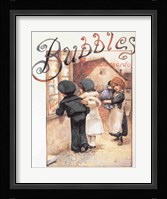 Poster advertising 'Bubbles' magazine Fine Art Print