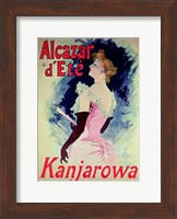 Poster advertising Alcazar d'Ete starring Kanjarowa Fine Art Print
