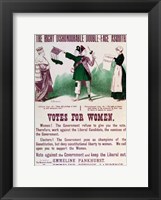 Women's Suffrage Poster The Right Dishonourable Double-Face Asquith Fine Art Print