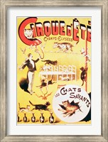 Poster advertising the Cirque d'Ete in the Champs Elysees Fine Art Print