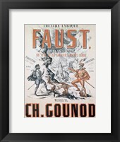 Poster advertising 'Faust', Opera Fine Art Print