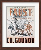 Poster advertising 'Faust', Opera Fine Art Print