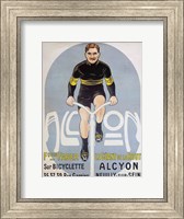 Poster depicting Francois Faber on his Alcyon bicycle Fine Art Print