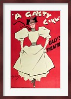 Poster advertising 'A Gaiety Girl' at the Daly's Theatre, Great Britain Fine Art Print