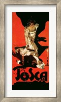 Poster advertising a performance of Tosca, 1899 Fine Art Print