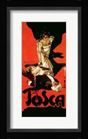 Poster advertising a performance of Tosca, 1899 Fine Art Print