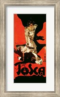 Poster advertising a performance of Tosca, 1899 Fine Art Print