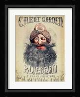Poster for a Christmas pantomime of 'Blue Beard' Fine Art Print