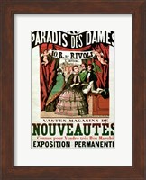 Poster advertising 'Au Paradis des Dames' Fine Art Print