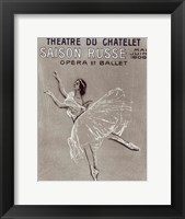Poster for the 'Saison Russe' at the Theatre du Chatelet, 1909 Fine Art Print