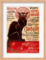 Poster advertising an exhibition of the 'Collection du Chat Noir' Cabaret Fine Art Print