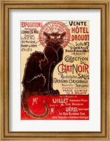 Poster advertising an exhibition of the 'Collection du Chat Noir' Cabaret Fine Art Print