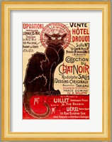 Poster advertising an exhibition of the 'Collection du Chat Noir' Cabaret Fine Art Print