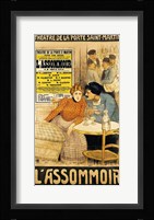 Poster advertising 'L'Assommoir' Fine Art Print