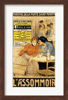 Poster advertising 'L'Assommoir' Fine Art Print