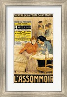 Poster advertising 'L'Assommoir' Fine Art Print