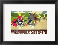 Poster advertising 'Griffon Cycles, Motos & Tricars' Fine Art Print