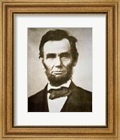 Abraham Lincoln - black and white Fine Art Print
