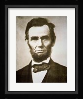 Abraham Lincoln - black and white Fine Art Print