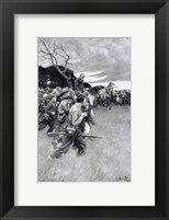 'His army broke up and followed him, weeping and sobbing' Fine Art Print