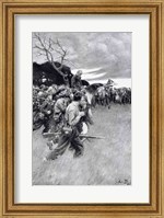 'His army broke up and followed him, weeping and sobbing' Fine Art Print